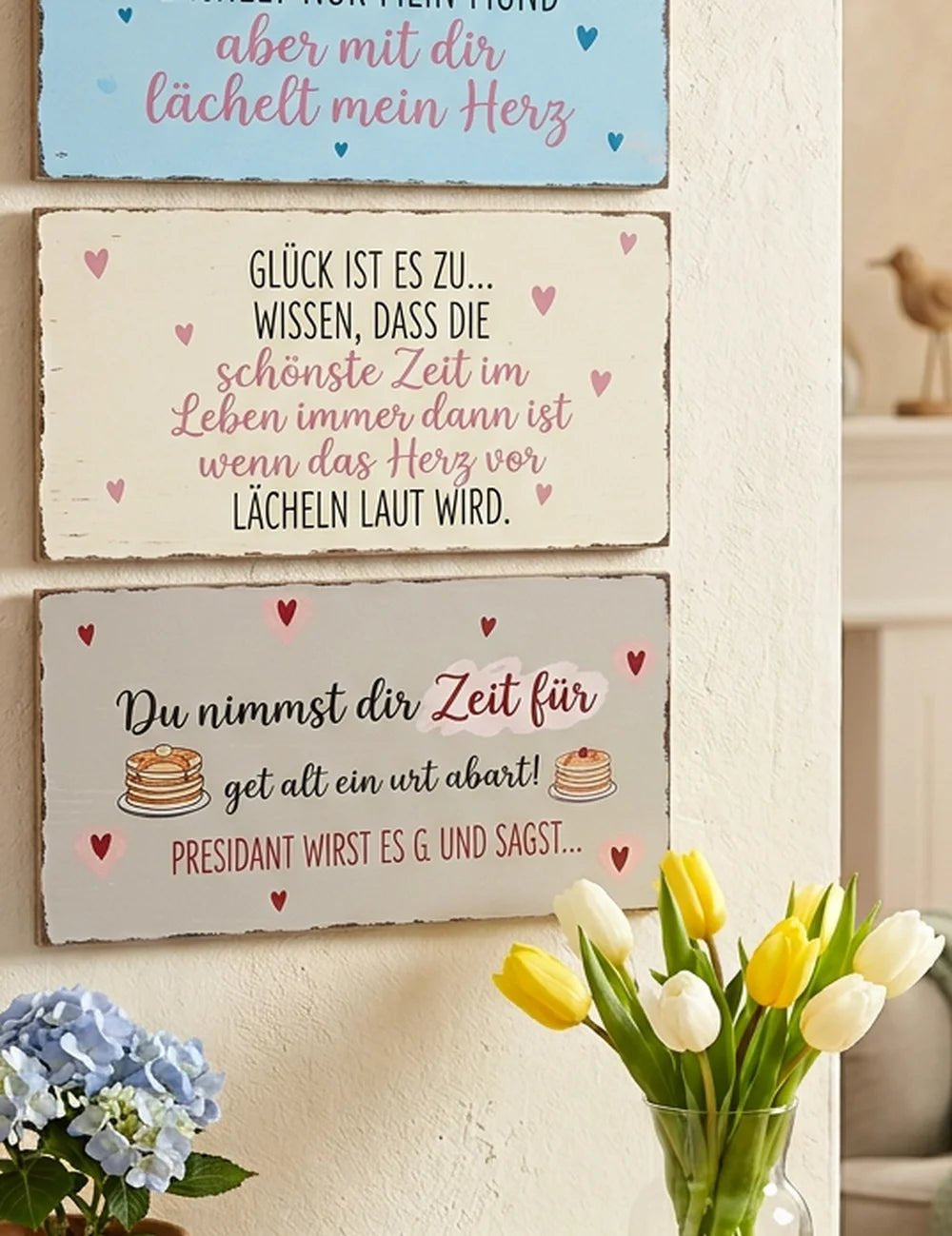 Schild "Menschen" – Ansicht von der Seite