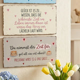 Schild "Menschen" – Ansicht von der Seite