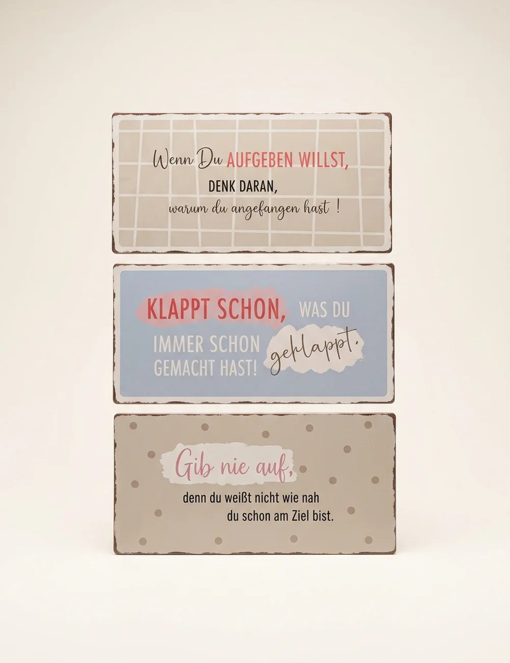 Schild "Motivation" – Produktansicht frontal