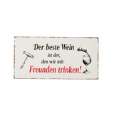 Schild "Wein" - WohnSinn