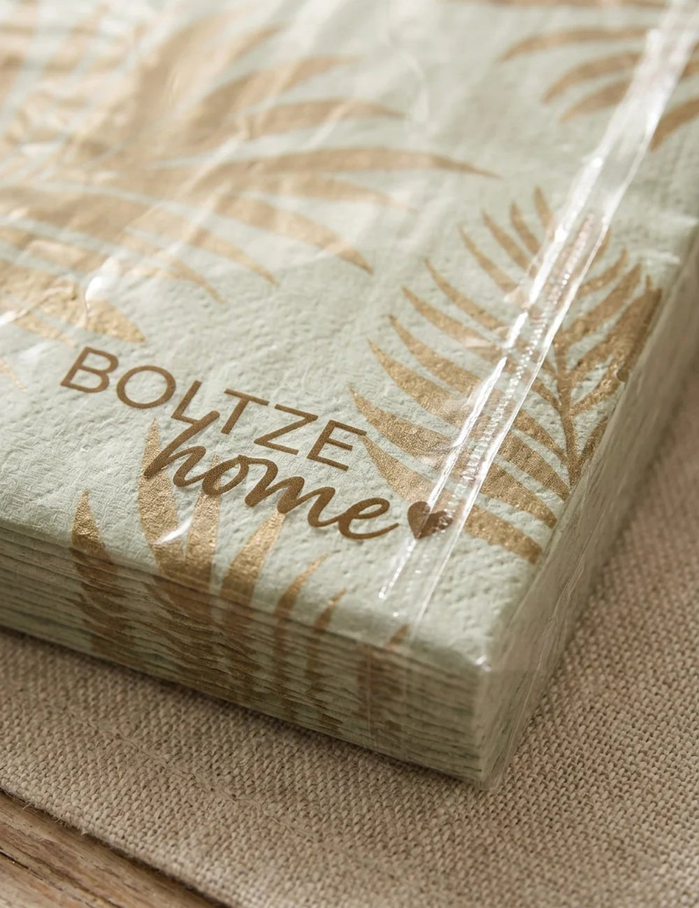 Servietten Golden Jungle – Nahaufnahme Materialdetail