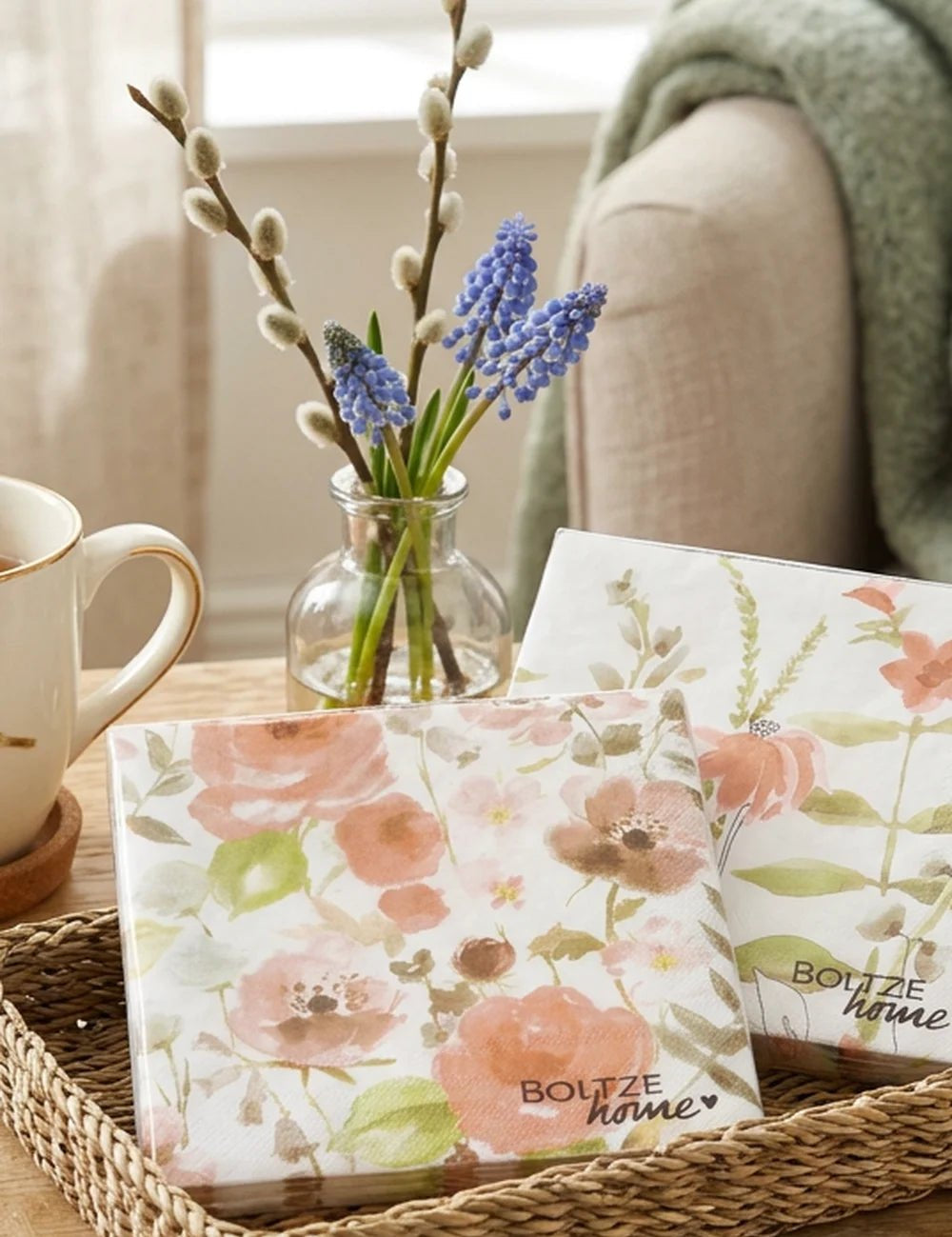 Servietten Nerine – Ansicht von der Seite