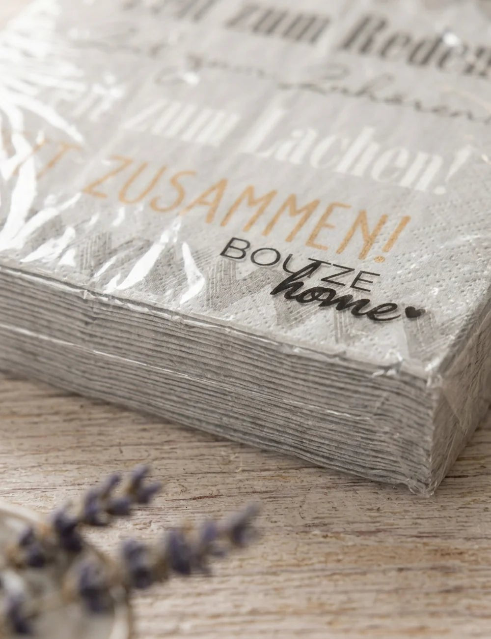 Servietten Wertschätzung – Nahaufnahme Materialdetail