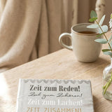 Servietten Wertschätzung – Ansicht von der Seite