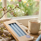 Stabkerze Classic Blau – Ansicht von der Seite