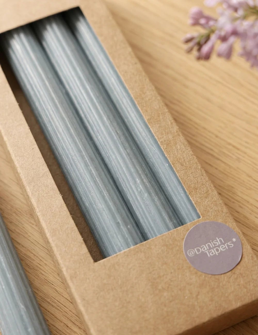 Stabkerze Classic Blau – Nahaufnahme Materialdetail