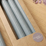 Stabkerze Classic Blau – Nahaufnahme Materialdetail