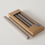 Stabkerze Classic Braun – Produktansicht frontal