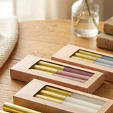 Stabkerze Dip Gold – Ansicht von der Seite