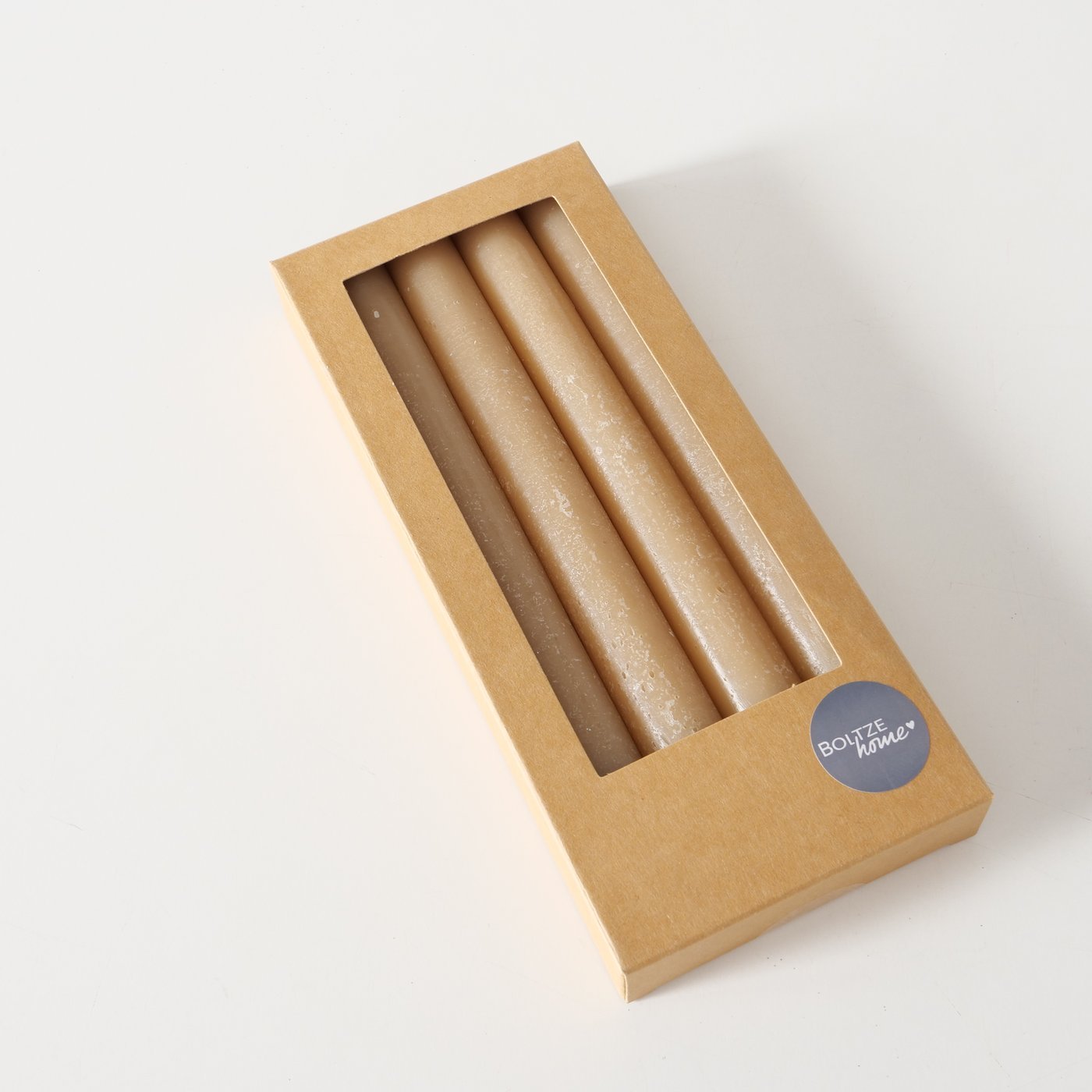 Stabkerze Melia 4tlg. Beige - WohnSinn