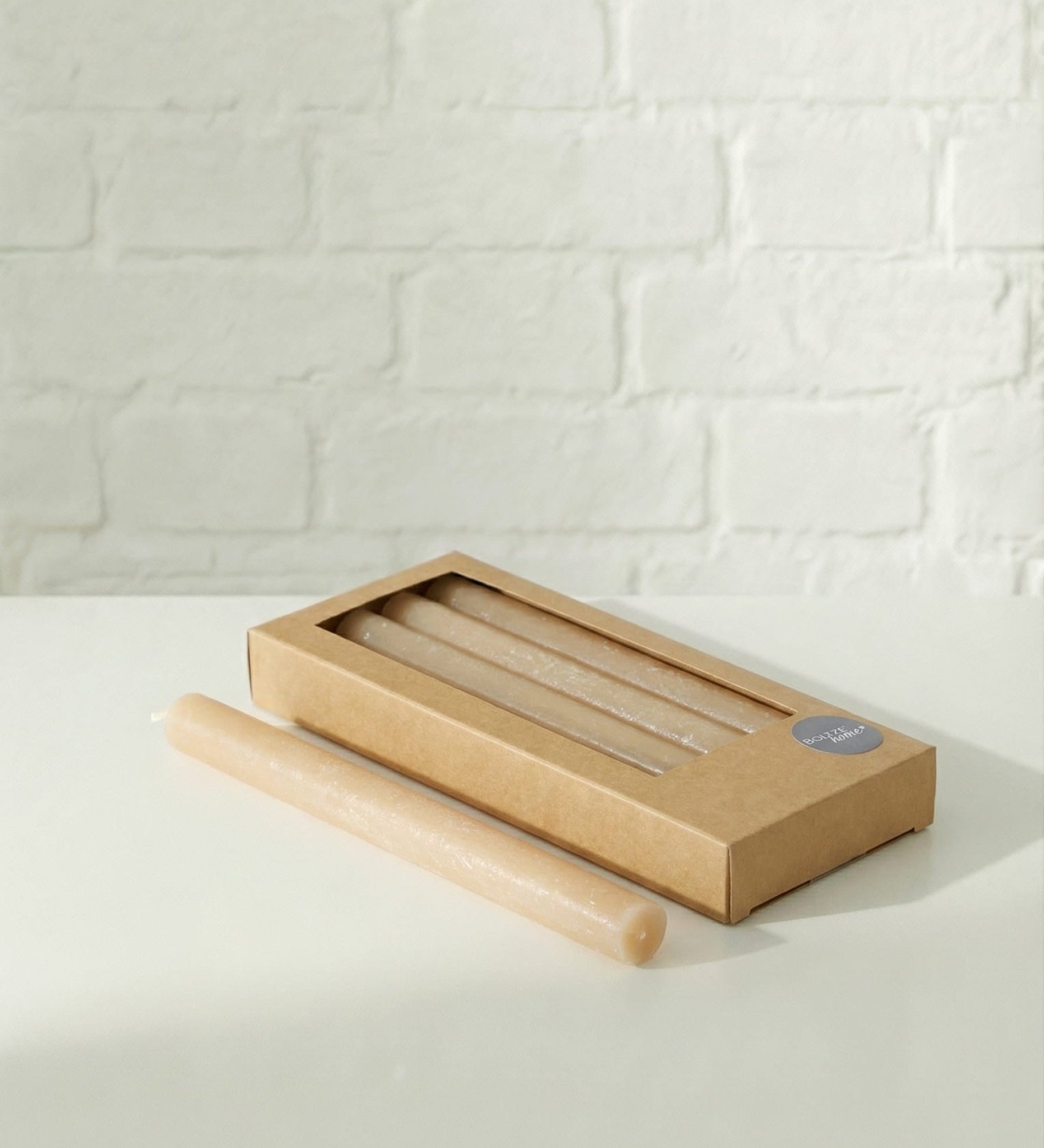 Stabkerze Melia 4tlg. Beige - WohnSinn