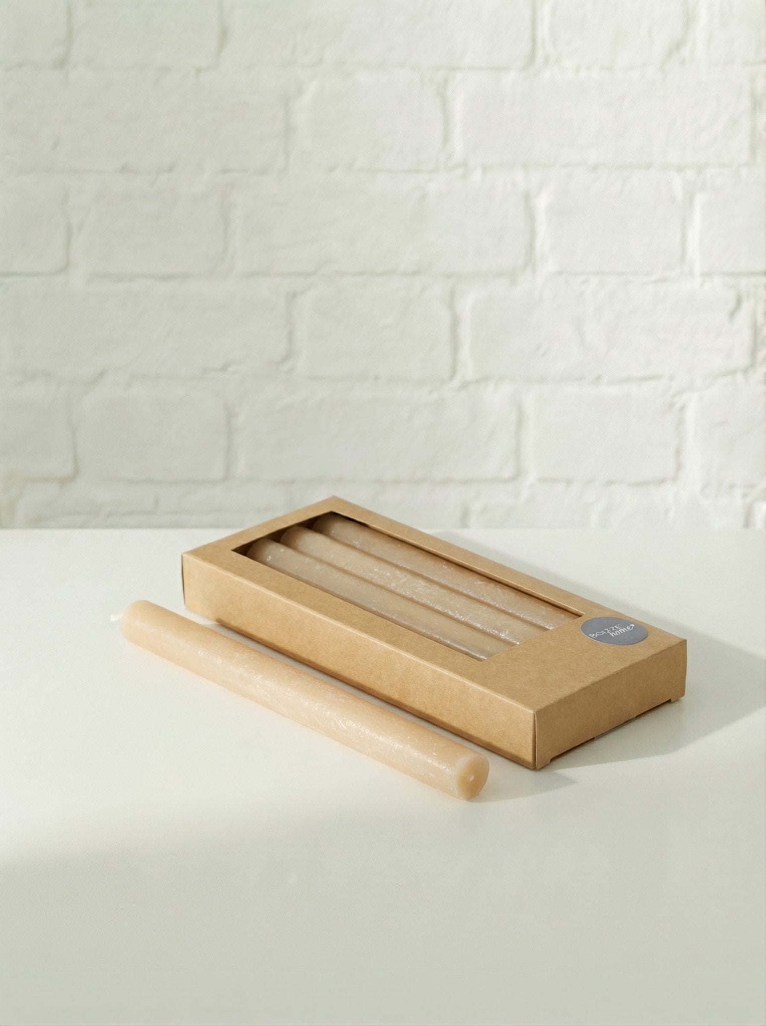 Stabkerze Melia 4tlg. Beige - WohnSinn