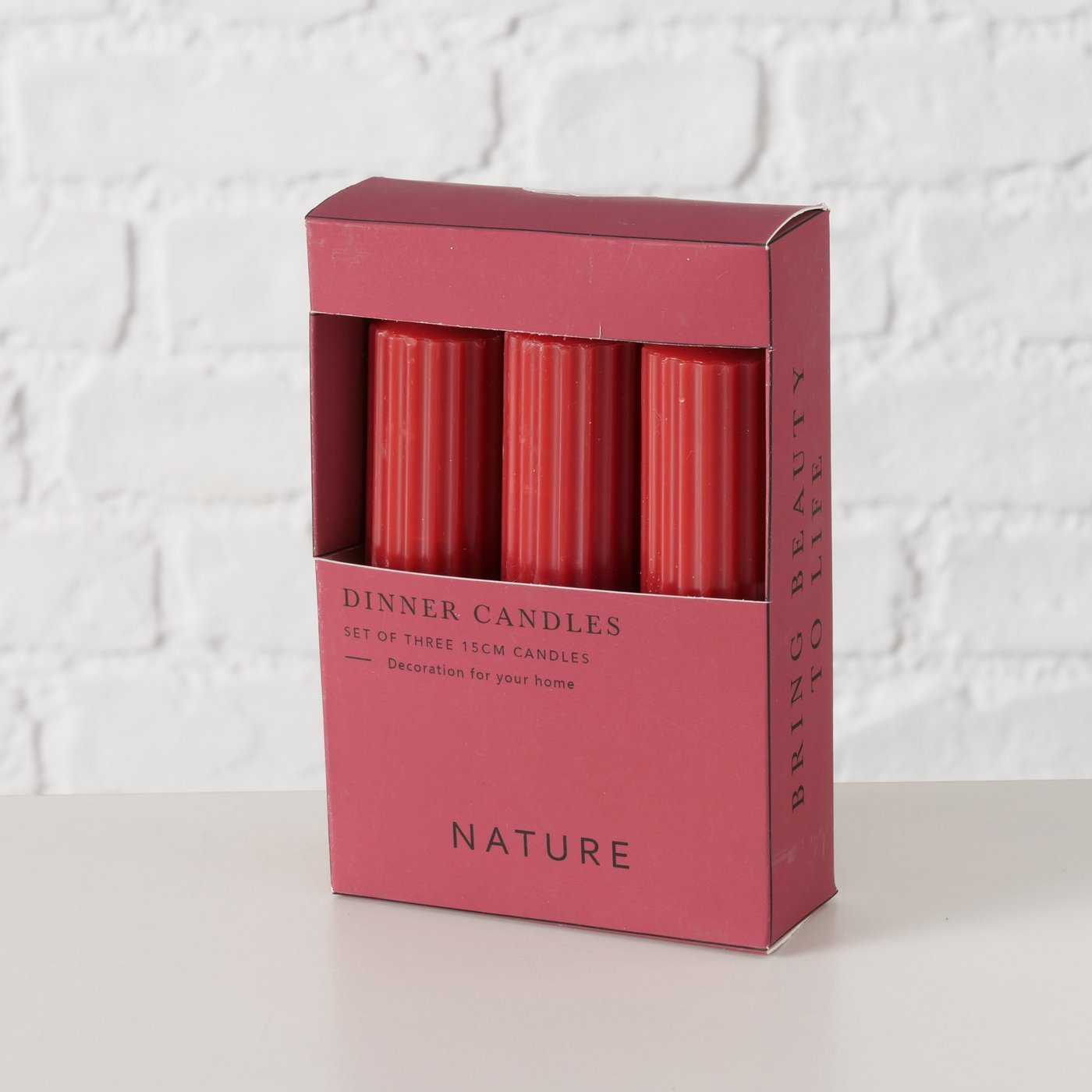 Stabkerze Riffly 3 - tlg. H=15 cm - WohnSinn