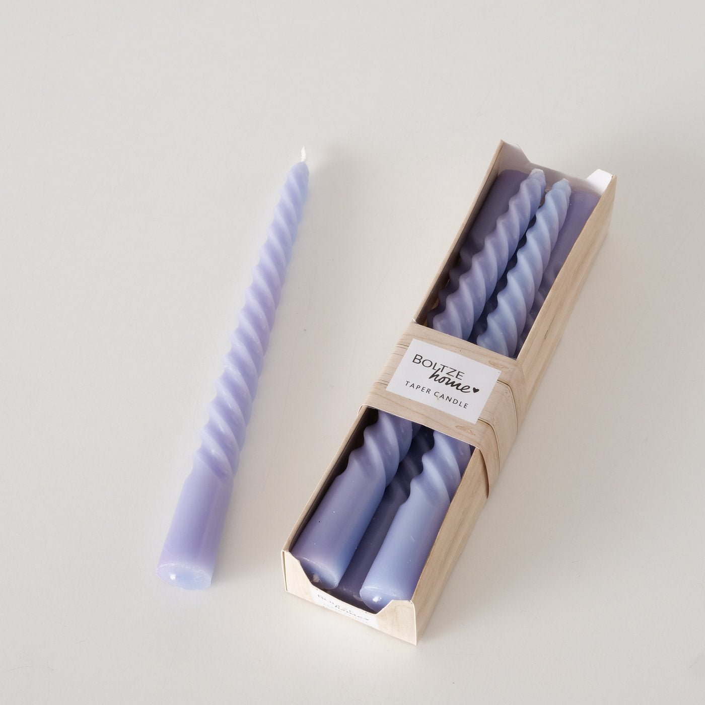 Stabkerze Twisto 6tlg. Lila - WohnSinn