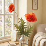 Stielblume Klatschmohn – dekoriert im Wohnambiente