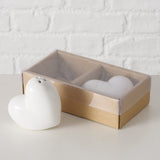 Streuer Heart weiß 2tlg. - WohnSinn