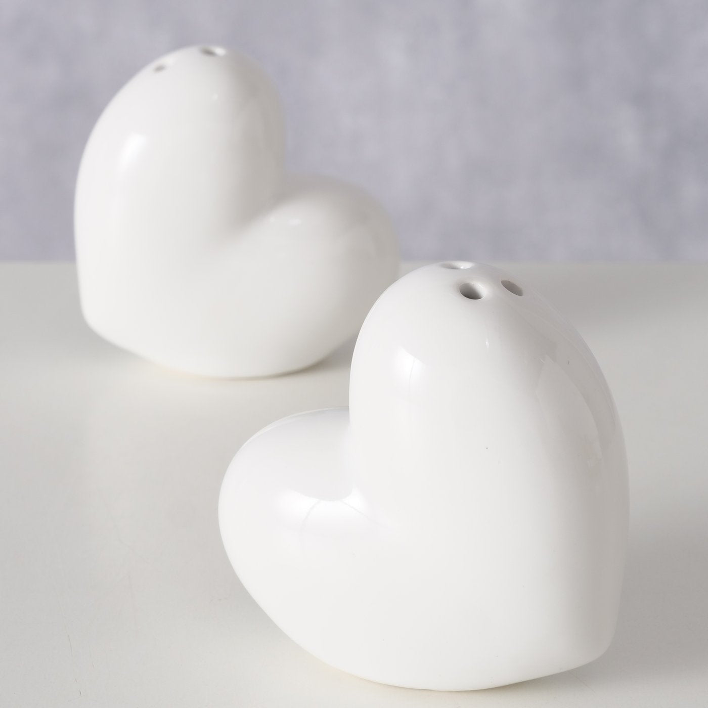 Streuer Heart weiß 2tlg. - WohnSinn