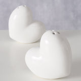 Streuer Heart weiß 2tlg. - WohnSinn