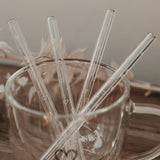 Strohhalme Herzen, Glas, 4er Set - WohnSinn