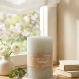 Stumpenkerze Casual grau kontext regal