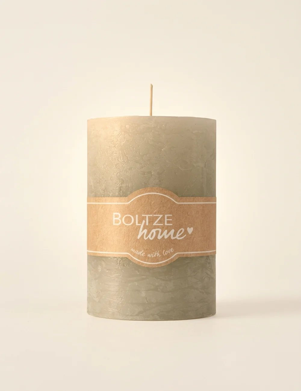 Stumpenkerze Casual grau hero studio