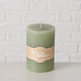 Stumpenkerze Casual Hellgrün - WohnSinn