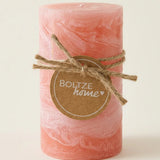 Stumpenkerze Gradienta Pink – Produktansicht frontal