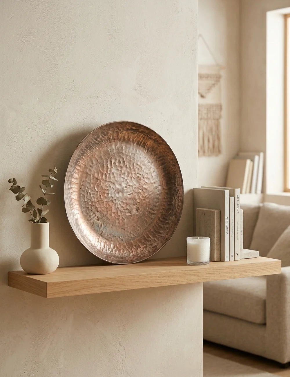 Tablett Glorise – dekoriert im Wohnambiente