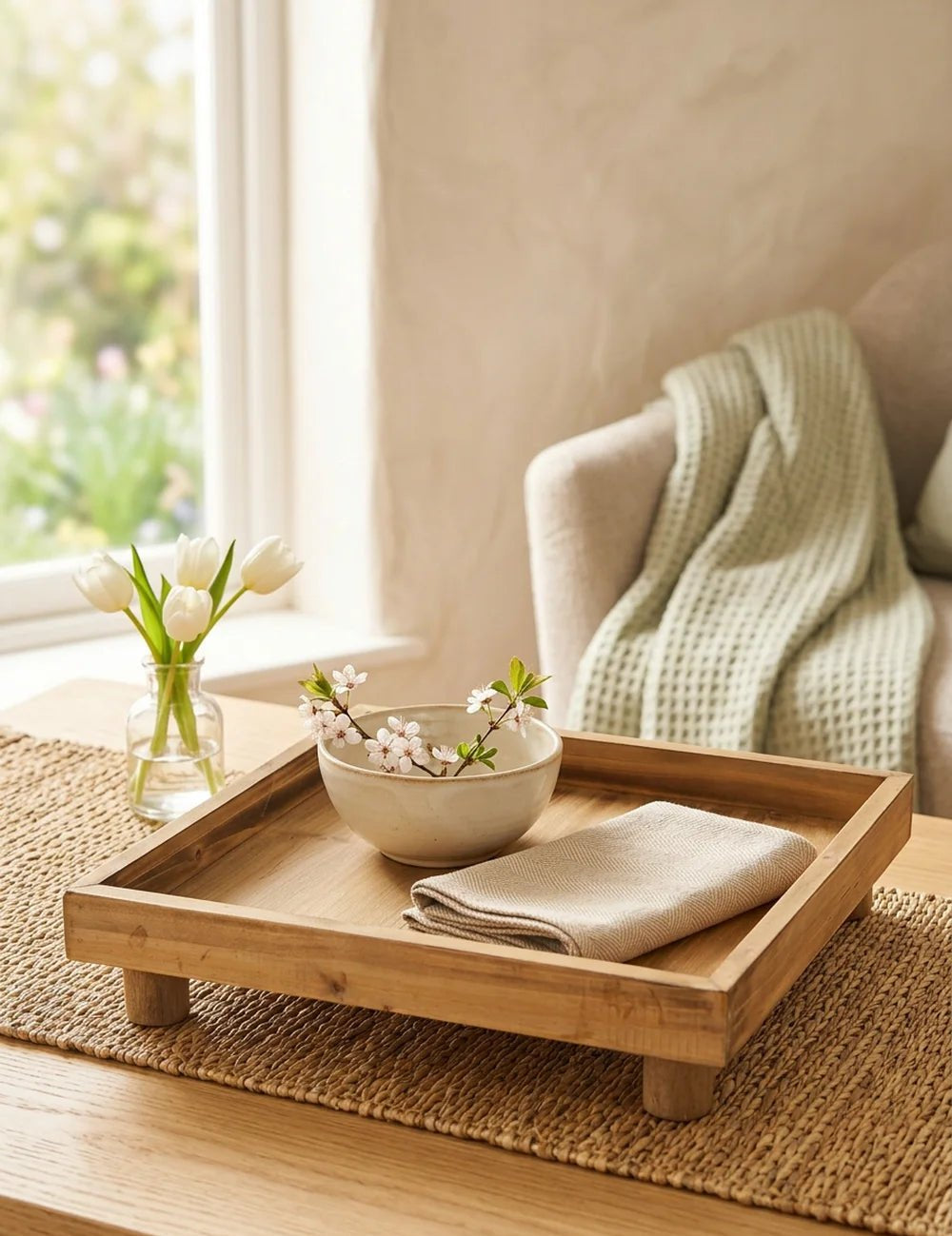 Tablett Zelda – in Gruppenarrangement dekoriert