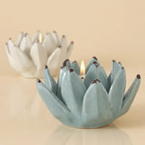 Teelichthalter Lotus – Nahaufnahme Materialdetail