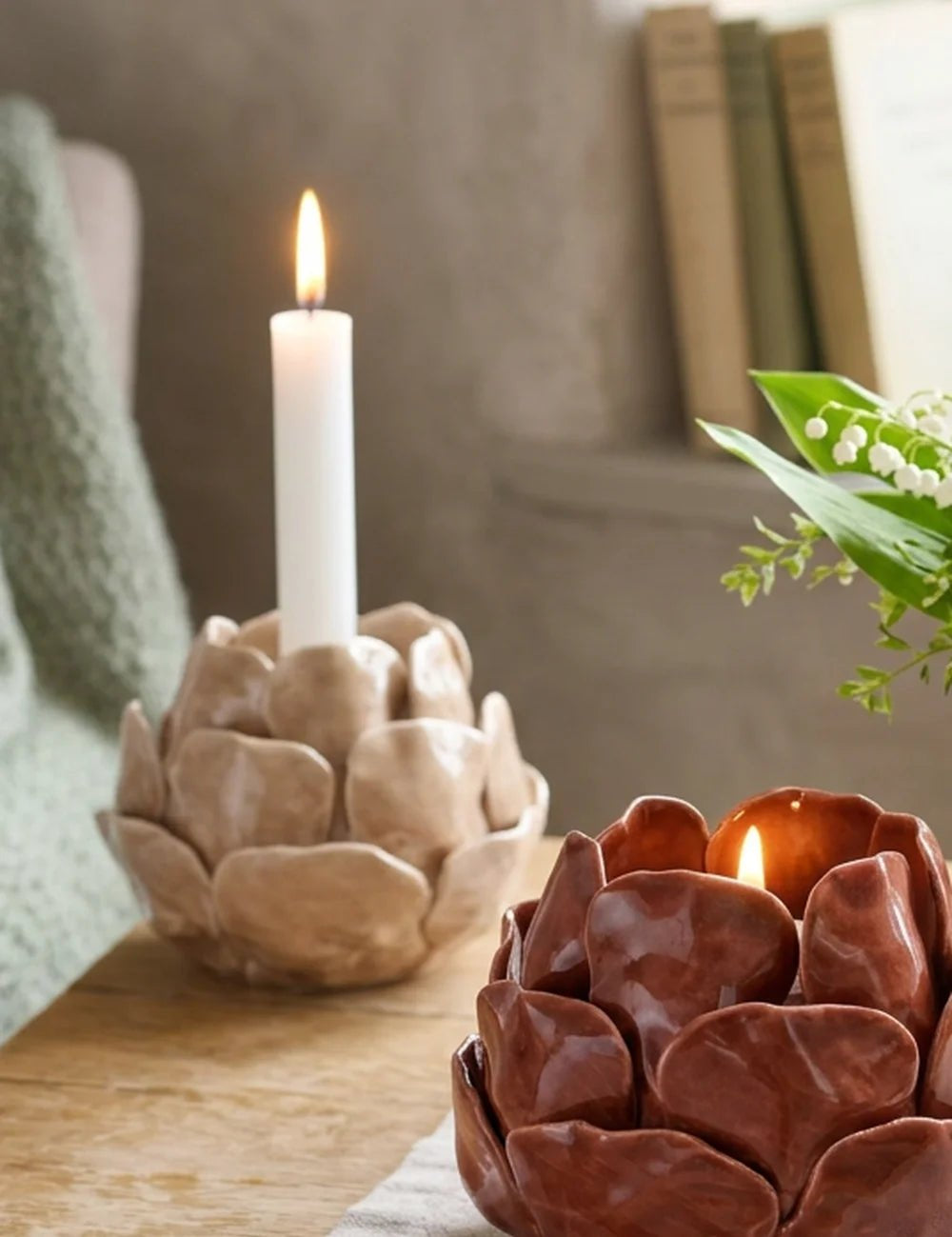 Teelichthalter Maleva – Ansicht von der Seite