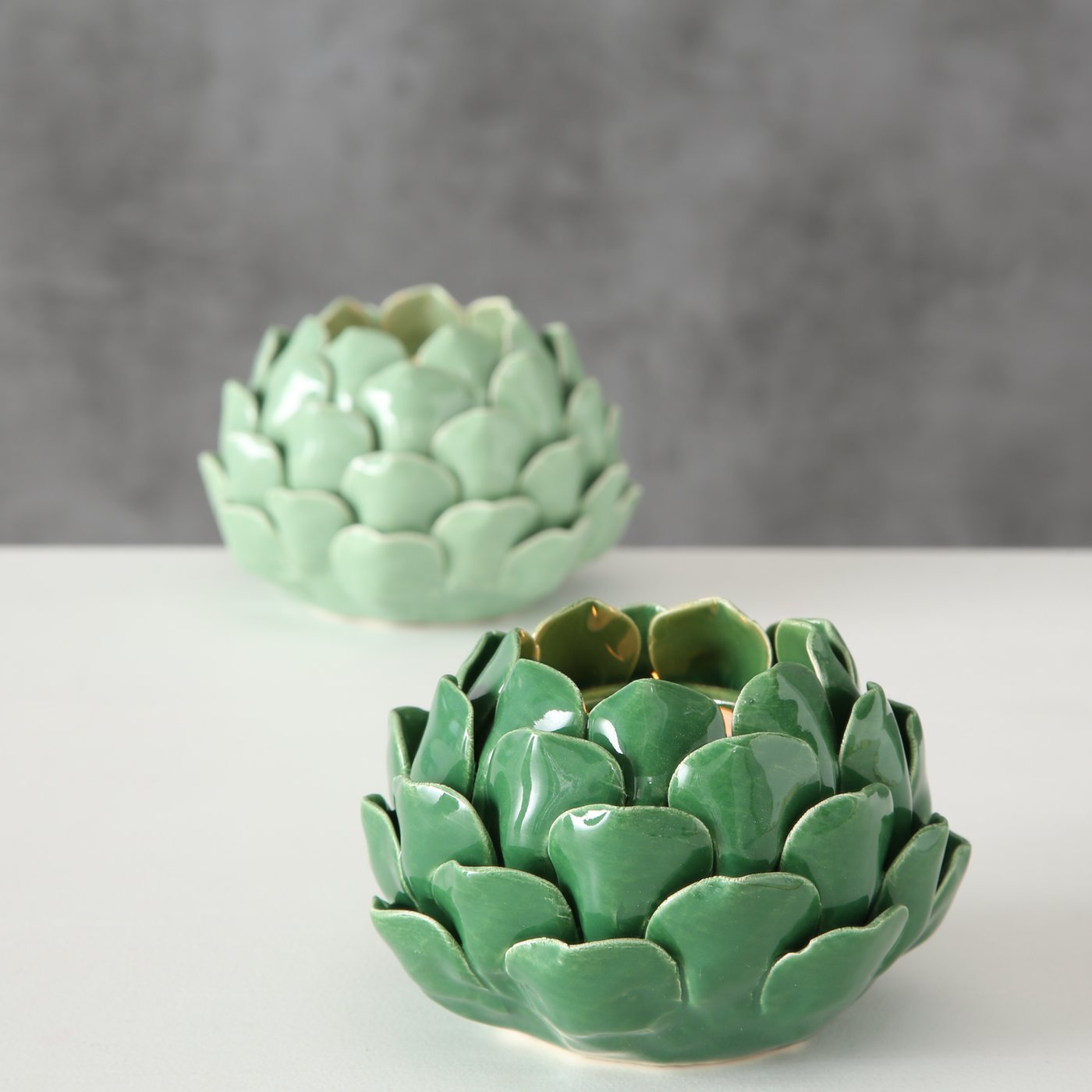 Teelichthalter Maleva, Grün - WohnSinn