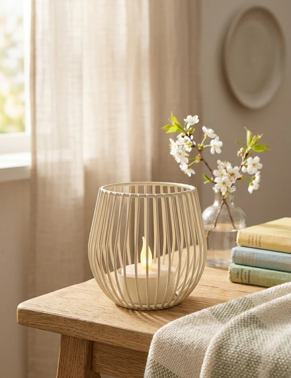 Teelichthalter Pulpo – dekoriert im Wohnambiente