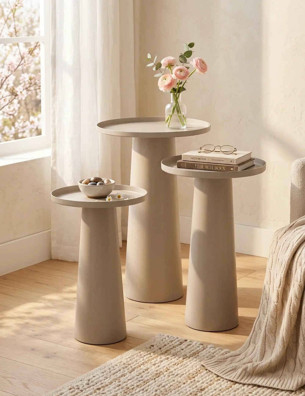 Tisch Jacky – dekoriert im Wohnambiente