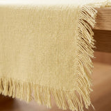 Tischläufer Lenea Hellgelb – Nahaufnahme Materialdetail