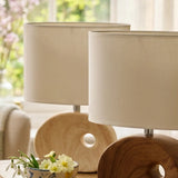 Tischleuchte Oakville – Ansicht von der Seite