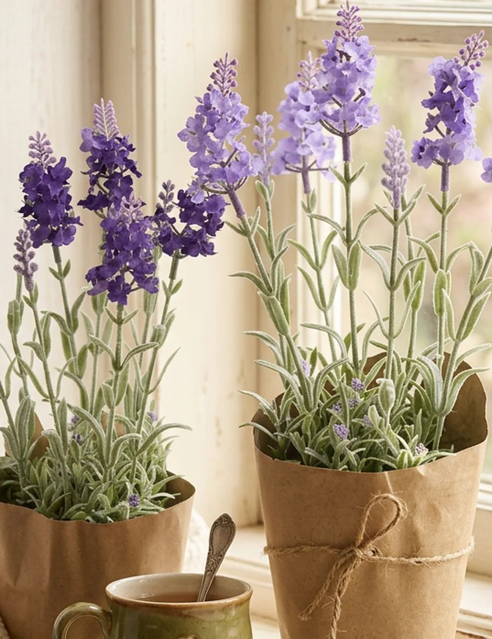 Topfpflanze Lavendel – Ansicht von der Seite