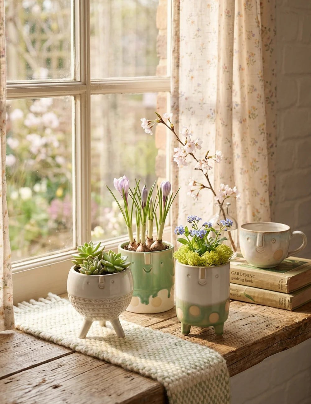 Übertopf Adelita – in Gruppenarrangement dekoriert