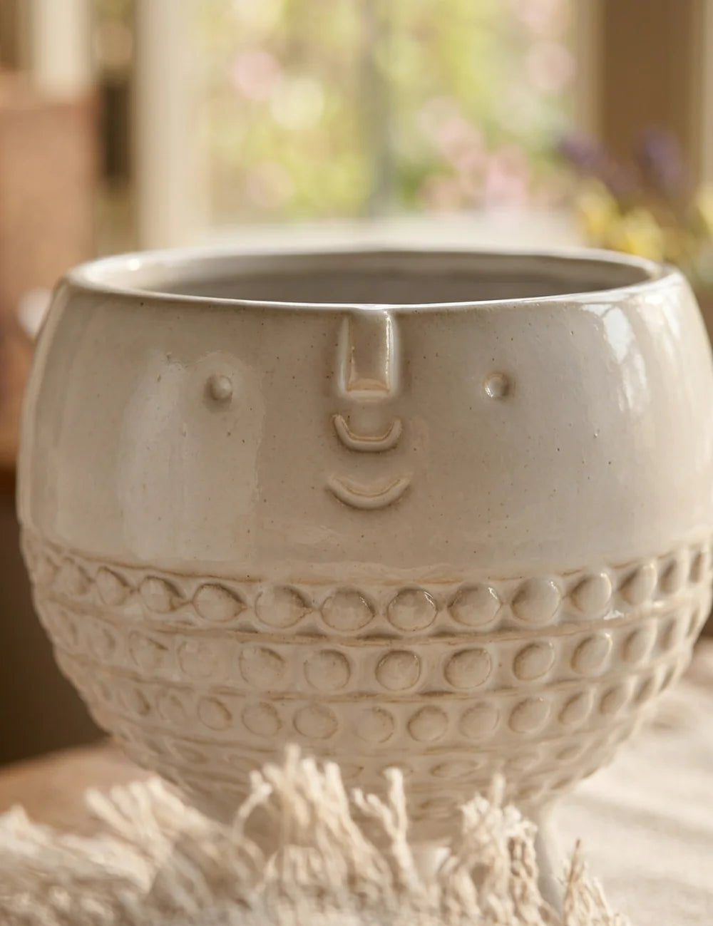 Übertopf Adelita – Nahaufnahme Materialdetail