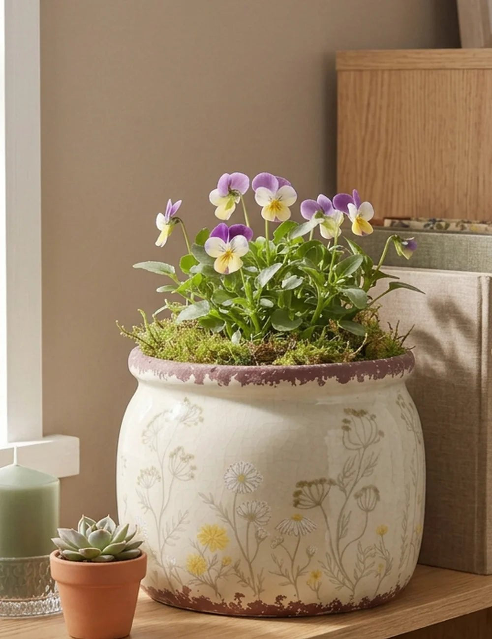 Übertopf Meadow – Ansicht von der Seite