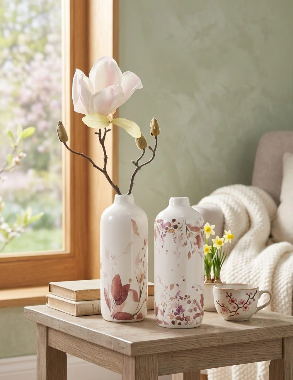 Vase Bernada – in Gruppenarrangement dekoriert