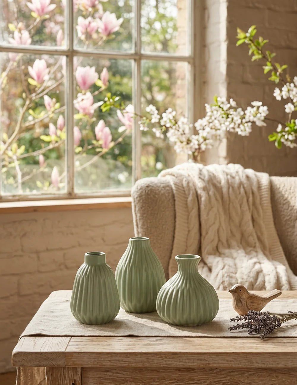 Vase Esko Hellgrün - WohnSinn