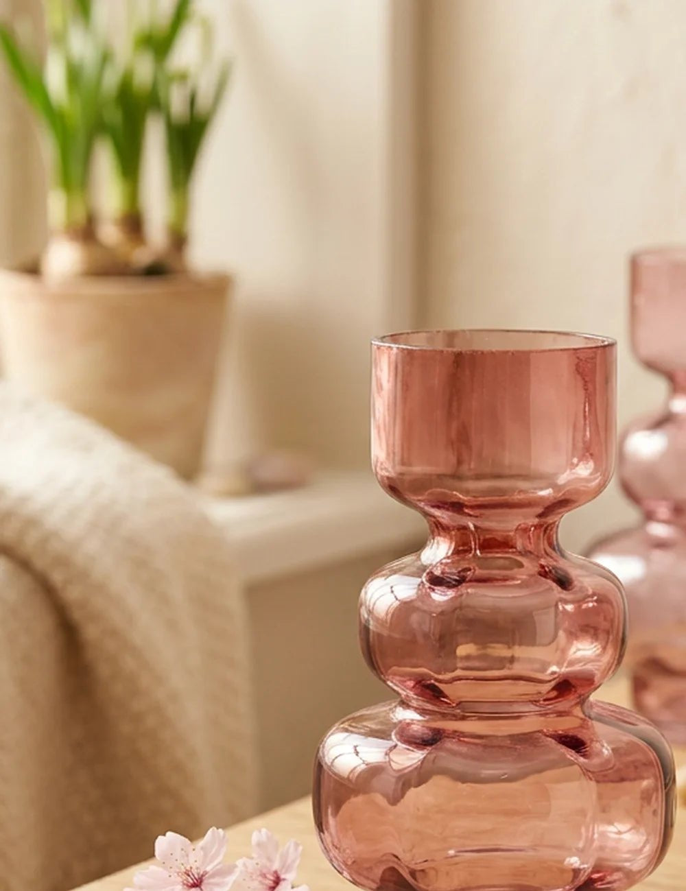Vase Gianna Rosa – Ansicht von der Seite