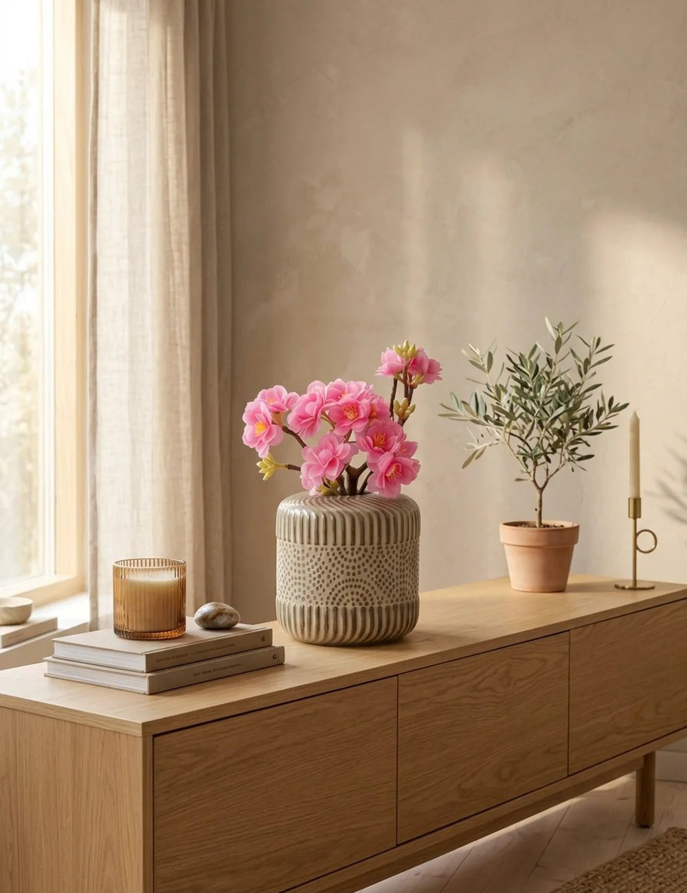 Vase Lou – in Gruppenarrangement dekoriert