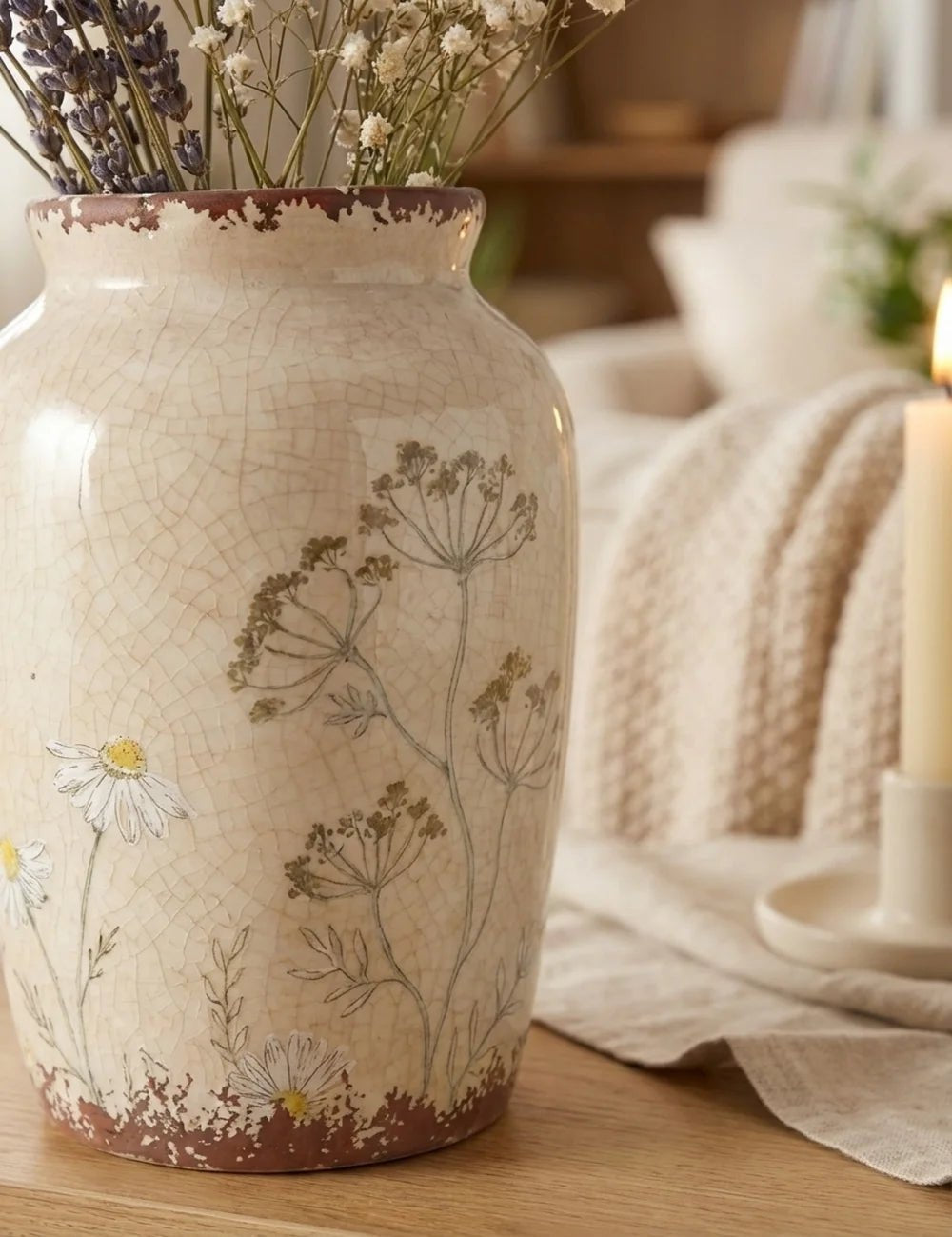 Vase Meadow – dekoriert im Wohnambiente