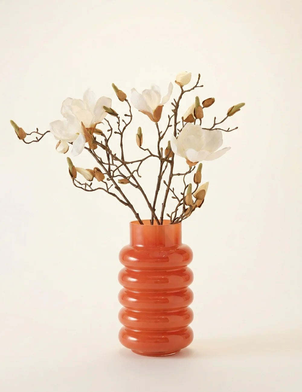Vase Ribbo, Dunkelrosa – Produktansicht frontal