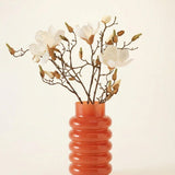 Vase Ribbo, Dunkelrosa – Produktansicht frontal