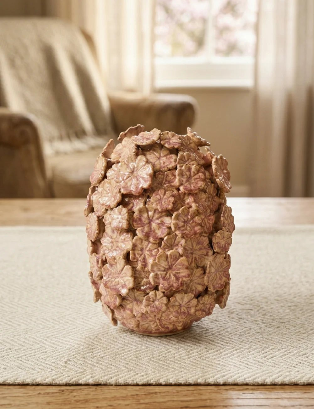 Vase Sakura – dekoriert im Wohnambiente