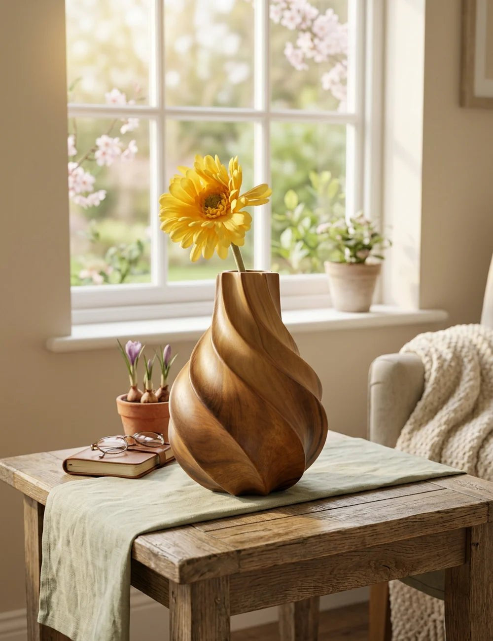Vase Wilhelmy H 22 cm – in Gruppenarrangement dekoriert