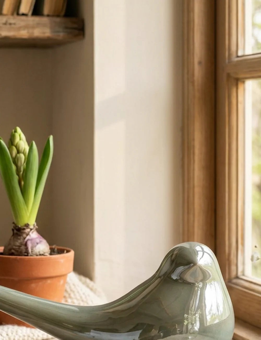 Vogel Perly – Ansicht von der Seite